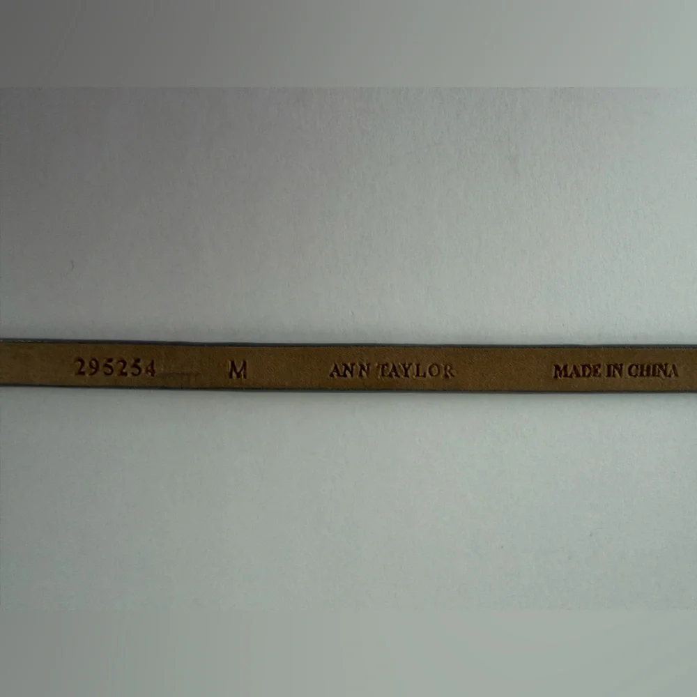 Ann‎ Taylor silver leather  Belt